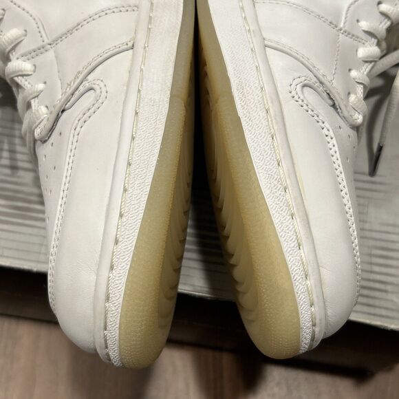 Vintage Air Jordan Retro 1 White Metallic Silver 2002 Sneakers Size 14 Pre-Owned main image 3